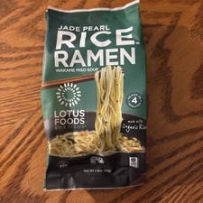 Lotus Foods Jade Pearl Rice Ramen Wakame Miso Soup 2.8 Oz 10 Pack