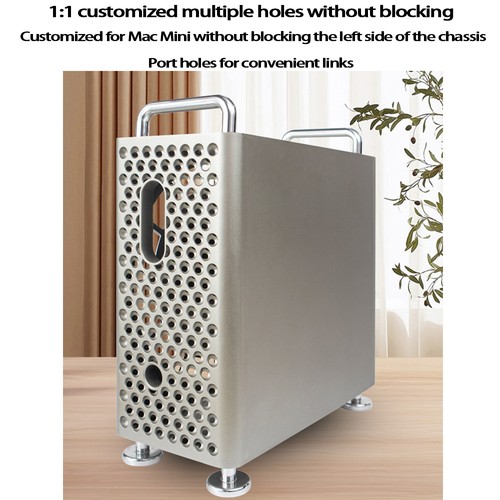 For Mac Mini M4/M4 Pro 2024 ABS Vertical Computer Case Bracket Storage Stand - Photo 11/16