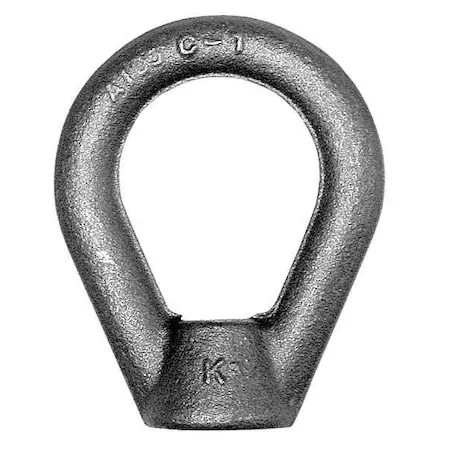 Ken Forging En-5 Oval Eye Nut, 1/2"-13 Thread Size, 5/8 In Thread Lg, Steel,