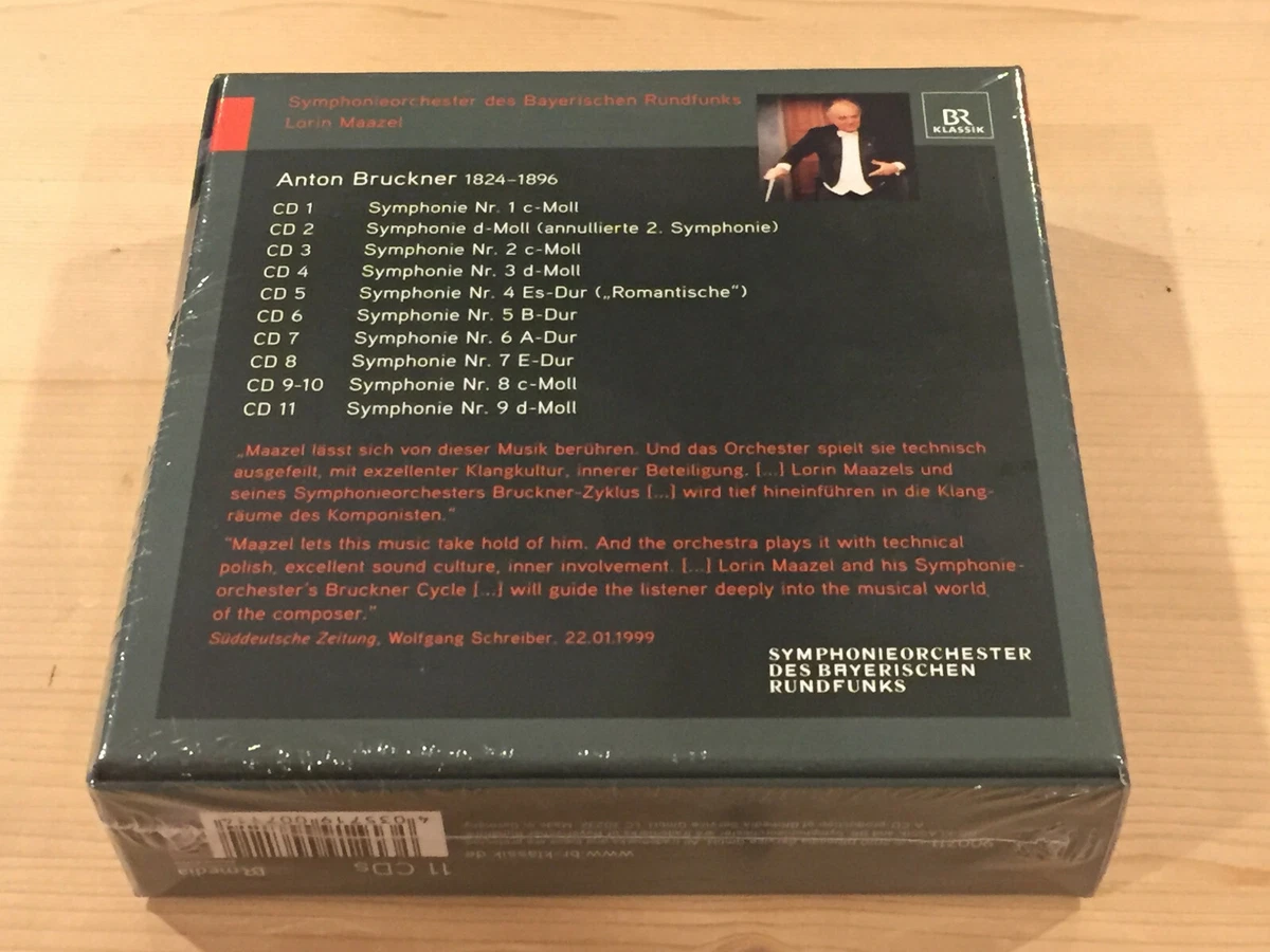 Bruckner 10 Symphonies LORIN MAAZEL BR KLASSIK 11 CD BOX NEW SEALED