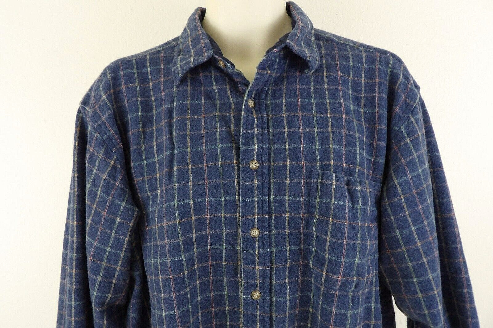 Pendleton Mens Button Front Long Sleeve Blue Chec… - image 2