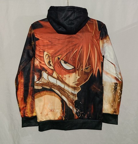 Fairy Tail Natsu Anime Pullover Hoodie Sweater Size XS - Picture 5 of 7