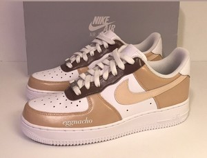 tan nike air force 1 low custom