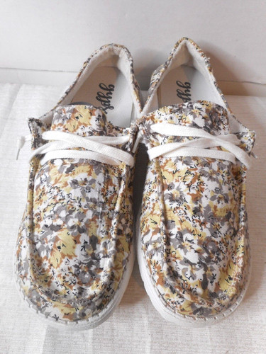 Very G Gypsy Jazz Dahlia Brown Yellow Fashion Sneakers Size 9 SL1200 Eva