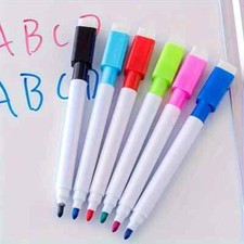 8 piezas rotulador de pizarra blanca color no magnético borrador en seco pizarra blanca fácil de limpiar
