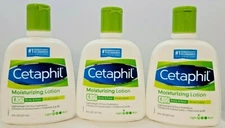 Cetaphil Moisturizing Lotion Body & Face 8oz Squeeze Bottle - 3 Pack