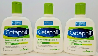 Cetaphil Moisturizing Lotion Body & Face 8oz Squeeze Bottle - 3