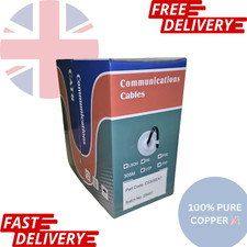 Cat6 PE Ethernet Cable Black External Use 100% Solid COPPER 305m Reel