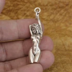Sexy Angel Girl Pendant 925 Sterling Silver Charms Details Jewelry TA371A HZ