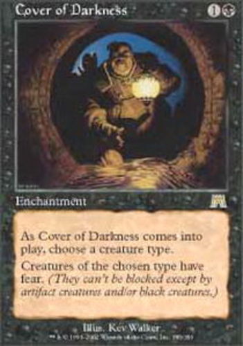 MTG Cover of Darkness - Foil, Onslaught, Lightly Played, English