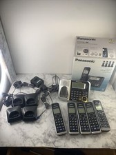 Panasonic KX-TGF345B Expandable Cordless Phone with Answering Machine - 5...
