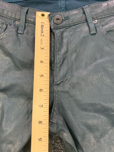 AG Adriano Goldschmied The LEGGING ANKLE Green Super Skinny Jeans 29R Waxed - Picture 10 of 16