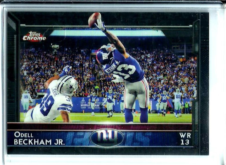 2015 Topps Chrome Black Refractor SP D # 044/299 Odell Beckham Jr # 18