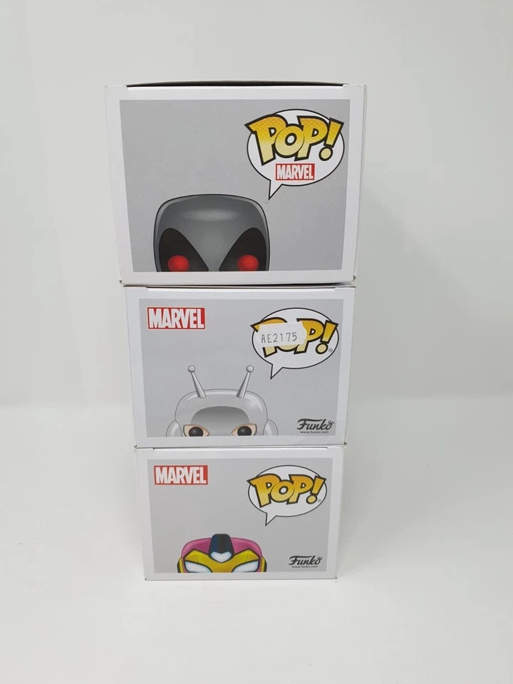 Deadpool 111 Ant-Man 350 Ironheart 687 Marvel Funko Pop Vinyl Bundle Lot - Image 4 of 4
