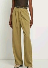 Reformation Mason Pleated High Rise Wide Pants Womens Sz 4