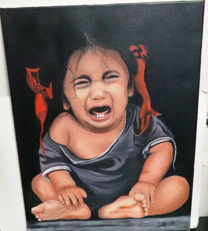 K*様 Original paint T crying baby K*様 Original paint T crying baby Vintage Crying Baby So Sad