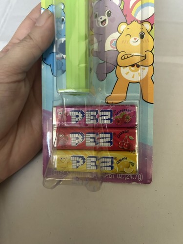 NEW Sealed 2022 PEZ Care Bears Green Good Luck Bear on Card - Picture 3 of 4