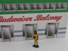 F838 - Greenhills Scalextric Carrera Standing Young Girl with Drink Can Spect...