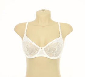 La Perla L27351 Womens Ivory Unlined Lace Underwire Bra Size US 34D