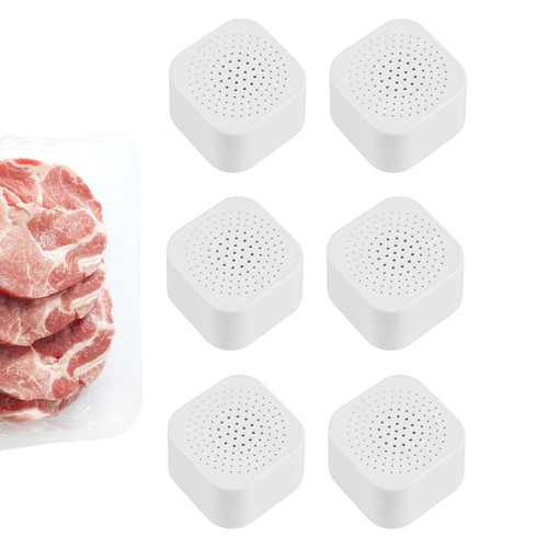 Refrigerator Deodorizer 6PCS Stickable Natural Activated Charcoal Odor Absorber