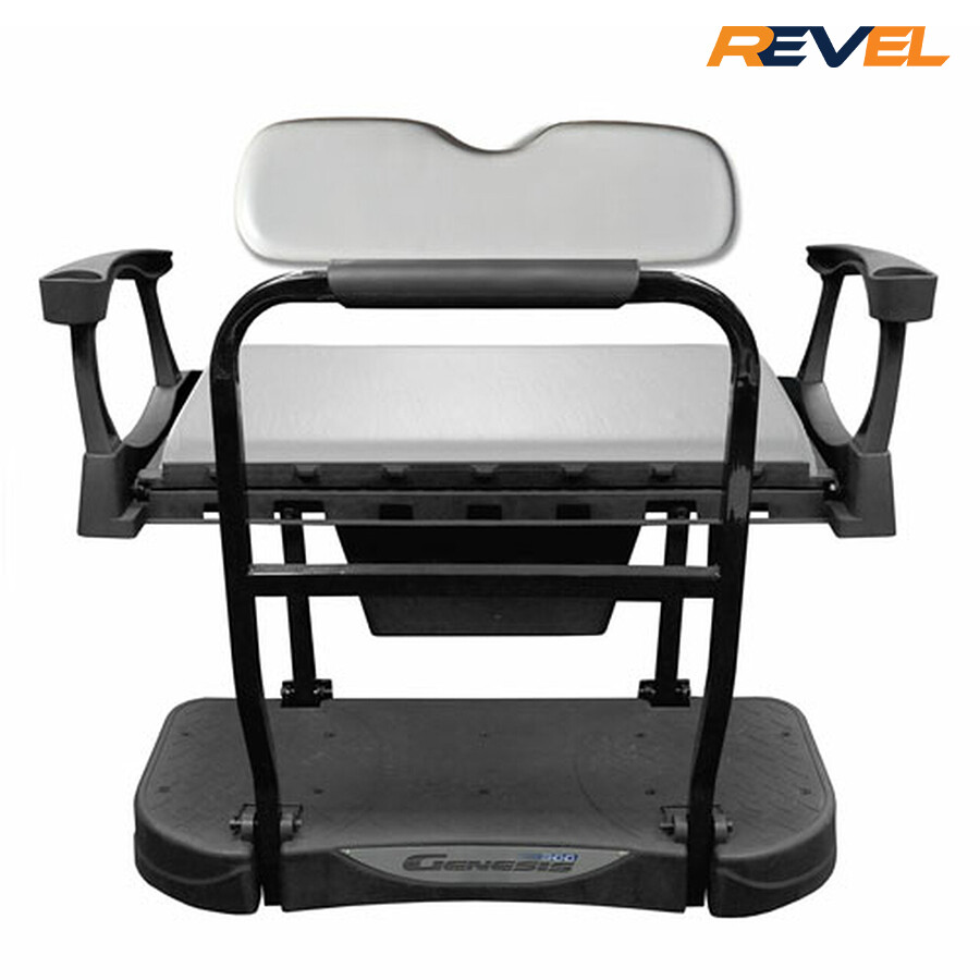 2023 Club Car DS Golf Cart White Aluminum Rear Flip Seat Kit