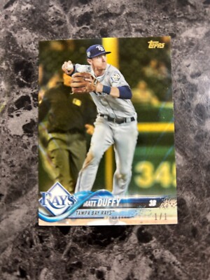 2018 Topps Update Series Gold Mini 1/1 - Matt Duffy #US272 @QU23