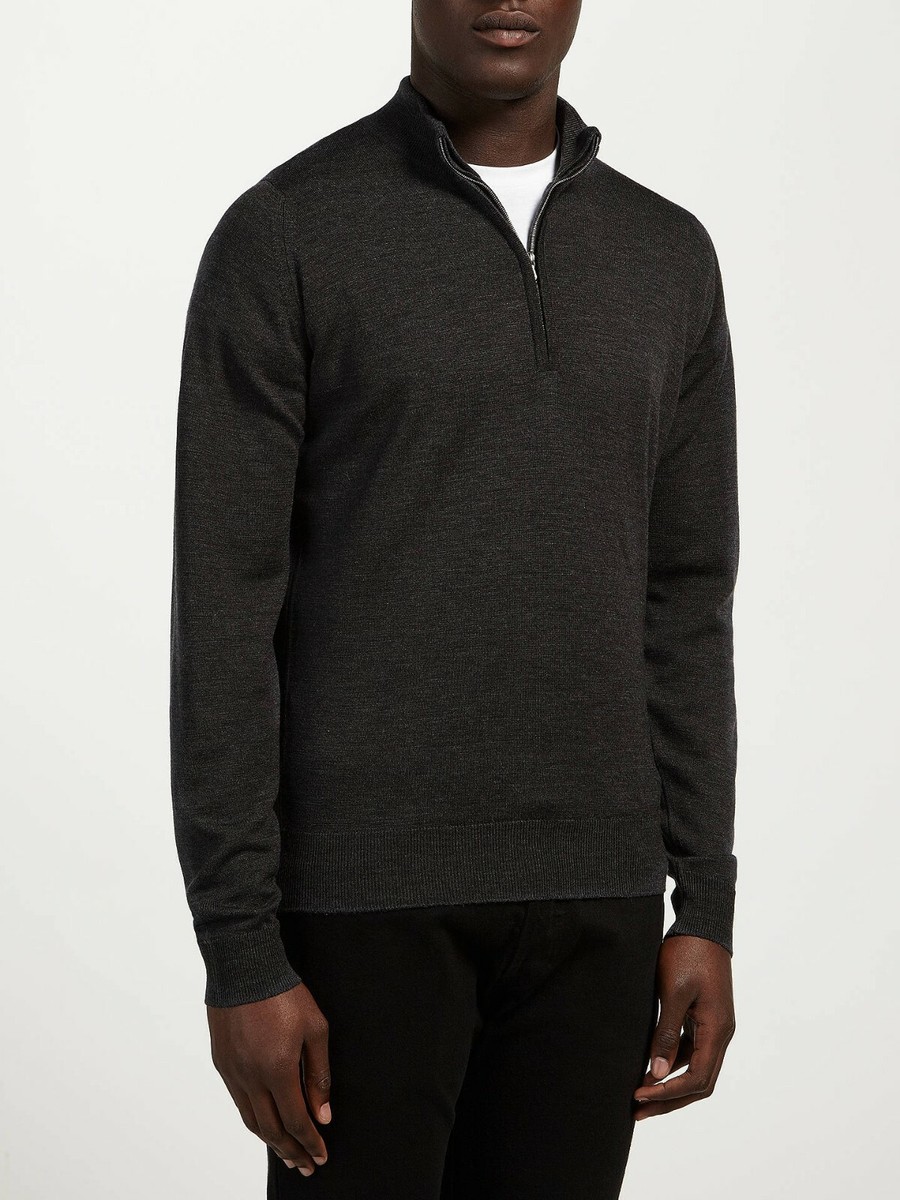 JOHN SMEDLEY／turtle neck Merino Wool Mock Turtlenecks - Bullock & Jones | Bullock & Jones