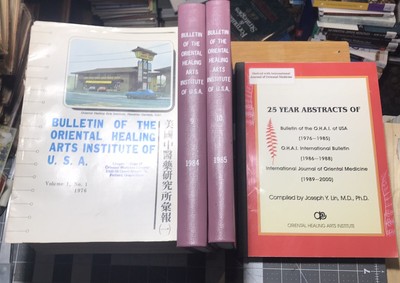 BULLETIN of the ORIENTAL HEALING ARTS INSTITUTE OHAI 1976 40 Issues+ Journal TCM