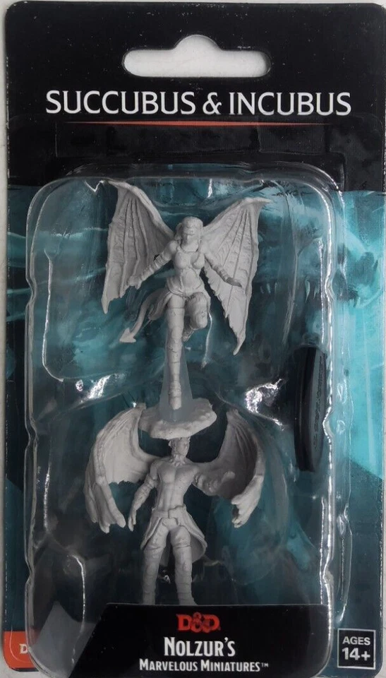 DUNGEONS & DRAGONS MARVELOUS MINIATURES ~ SUCCUBUS & INCUBUS
