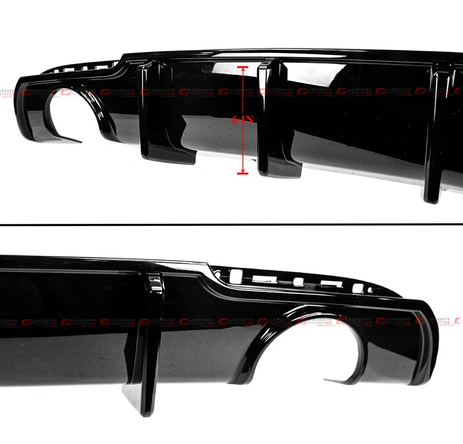 Válvula difusor traseiro barbatana de tubarão preta brilhante Chrysler 300 SRT para 15-2023 - Imagem 4 de 4