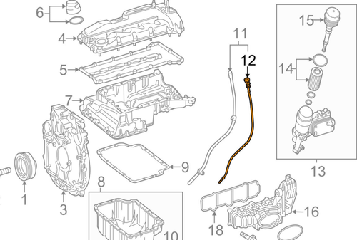 Neuf Jauge de niveau d'huile MB SPRINTER 906 A6510102172 2.1 Diesel OEM - Bild 2 von 11