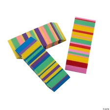 Fun Express Bright Swirl Beveled Erasers Set, 24 Pieces