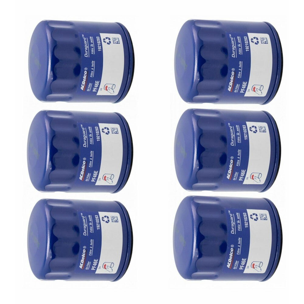 AC Delco PF46 Engine Oil Filter Kit Set of 6 for Chevy GMC