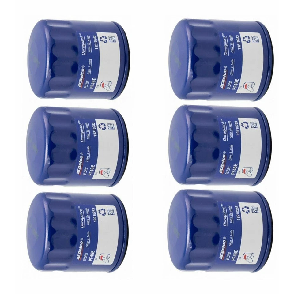 Juego de 6 filtros de aceite de motor AC Delco PF46 para Chevy GMC Cadillac Olds Pontiac Foto 2 de 4