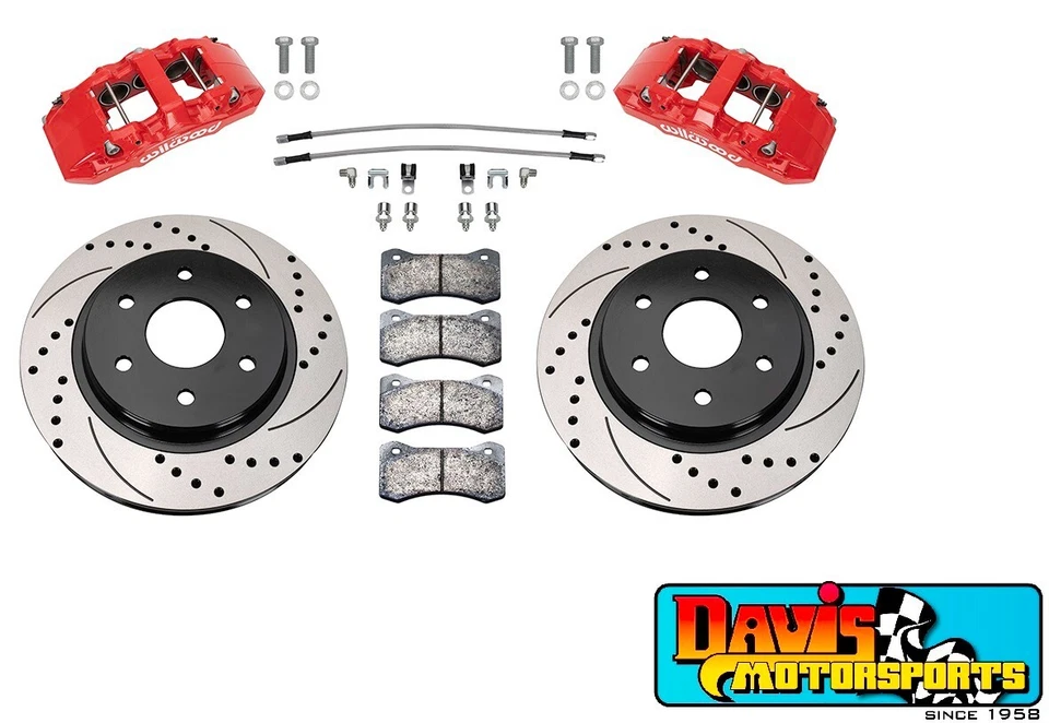 Kit de freio dianteiro Wilwood AERO6, compatível com 19-22 Ford Ranger, 6 pistões, rotores perfurados - Imagem 2 de 4