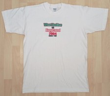 WEST INDIES V ENGLAND 2004 Cricket Tour Souvenir Vintage T Shirt Size M Barbados