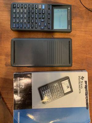 Texas Instruments Gray Texas Instruments TI-82 Gray Graphing Calculator with Cover & Manual ...