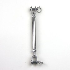 3pc Stainless Steel T316 Jaw/Jaw Closed Body Turnbuckle - 1/4"