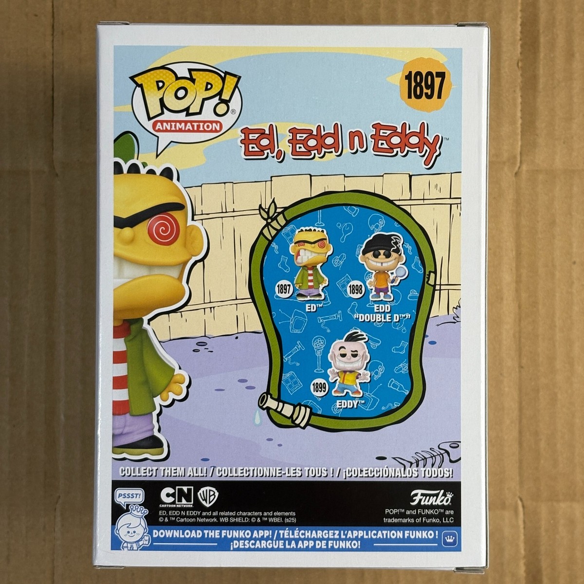 Funko Pop! Ed CHASE #1897 Ed Edd n Eddy, Cartoon Network