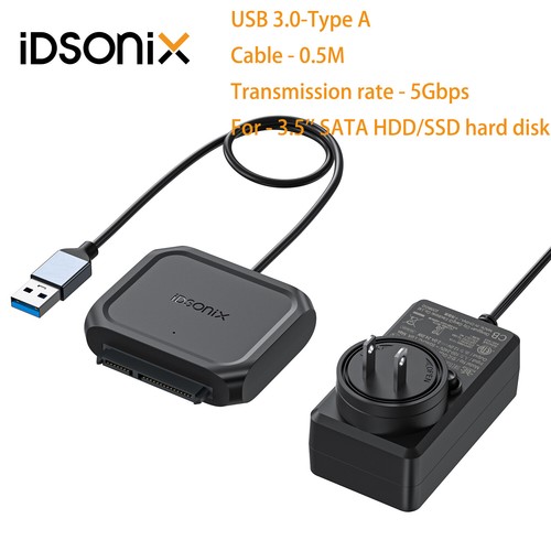 "Cable convertidor adaptador IDsonix SATA a USB para disco duro 2,5"" 3,5" - Imagen 33 de 34