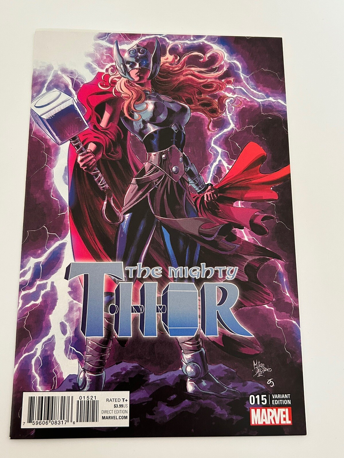 Mighty Thor #15 1:10 Deodato Teaser Variant Cover Marvel Comics Jane Foster
