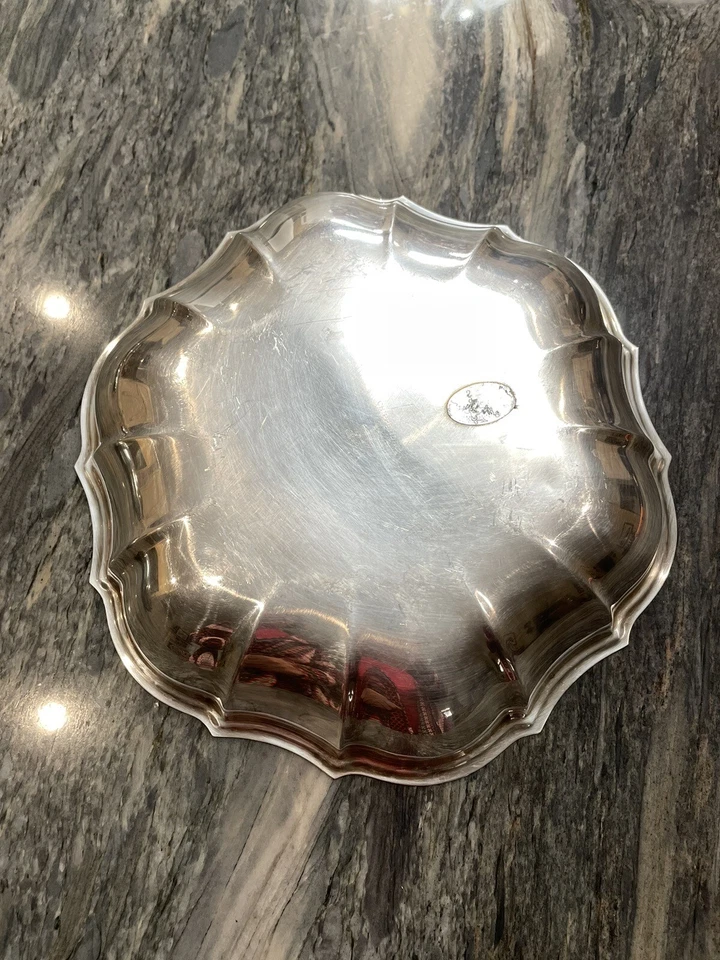 De colección, Chippendale International Silver Company, placa de plata, cuenco 10" Foto 2 de 4