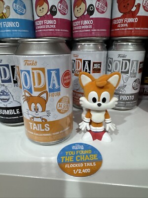 Funko Vinyl Soda: TAILS Flocked CHASE Gamestop Exclusive 1/ 2,400    