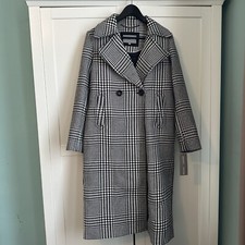 Grace & Oliver Check Coat Size 10 Bnwt