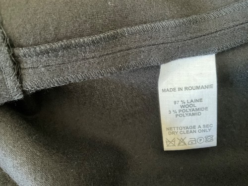 Vanesa Bruno Wool strapless dress size 3 10-12 - Picture 4 of 4
