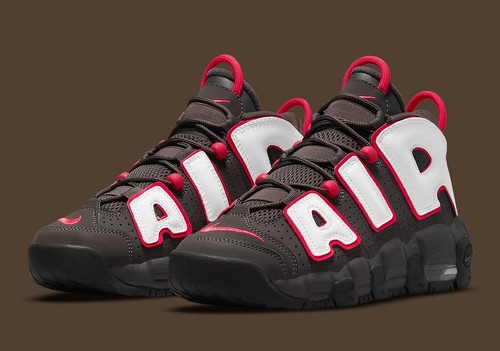 Nike Air More Uptempo 'Medium Ash Siren Red White' DH9723-200 - Picture 11 of 14