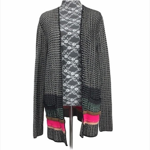 Maurices Loose Knit Striped Cardigan 