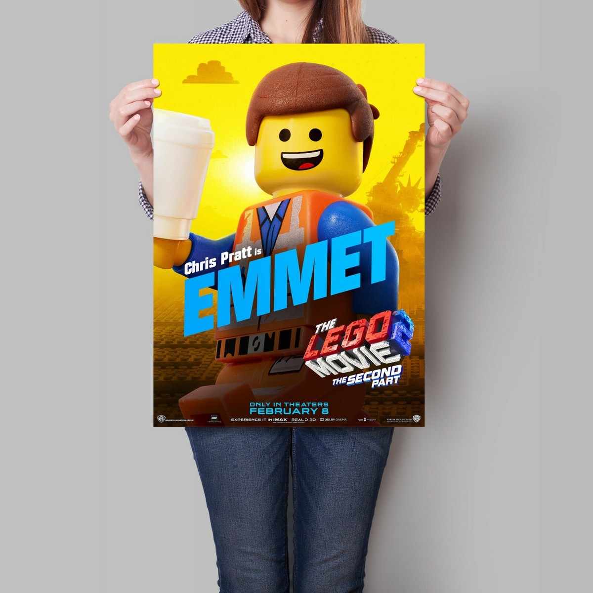 The Lego Movie Poster 2019 Film Promo Emmet A2 A3