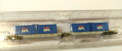 Fleischmann  825316  Container-Tragwagen AAE,  ,,APL''  Ep. V Spur N