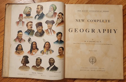 Maury's New Complete Geography 1913 HC Book M.F. Maury - Picture 2 of 6